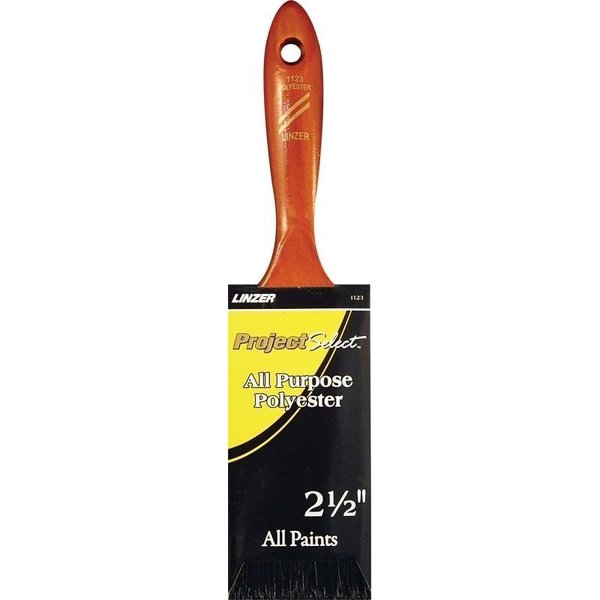 Linzer WC Paint Brush, 212 in W, 334 in L Bristle, Beaver Tail Handle 1123-2.5